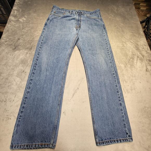 Levi's Other - Levis 505 Jeans Mens 36x30 Blue Medium Wash Straight Leg 100% Cotton Denim Pants
